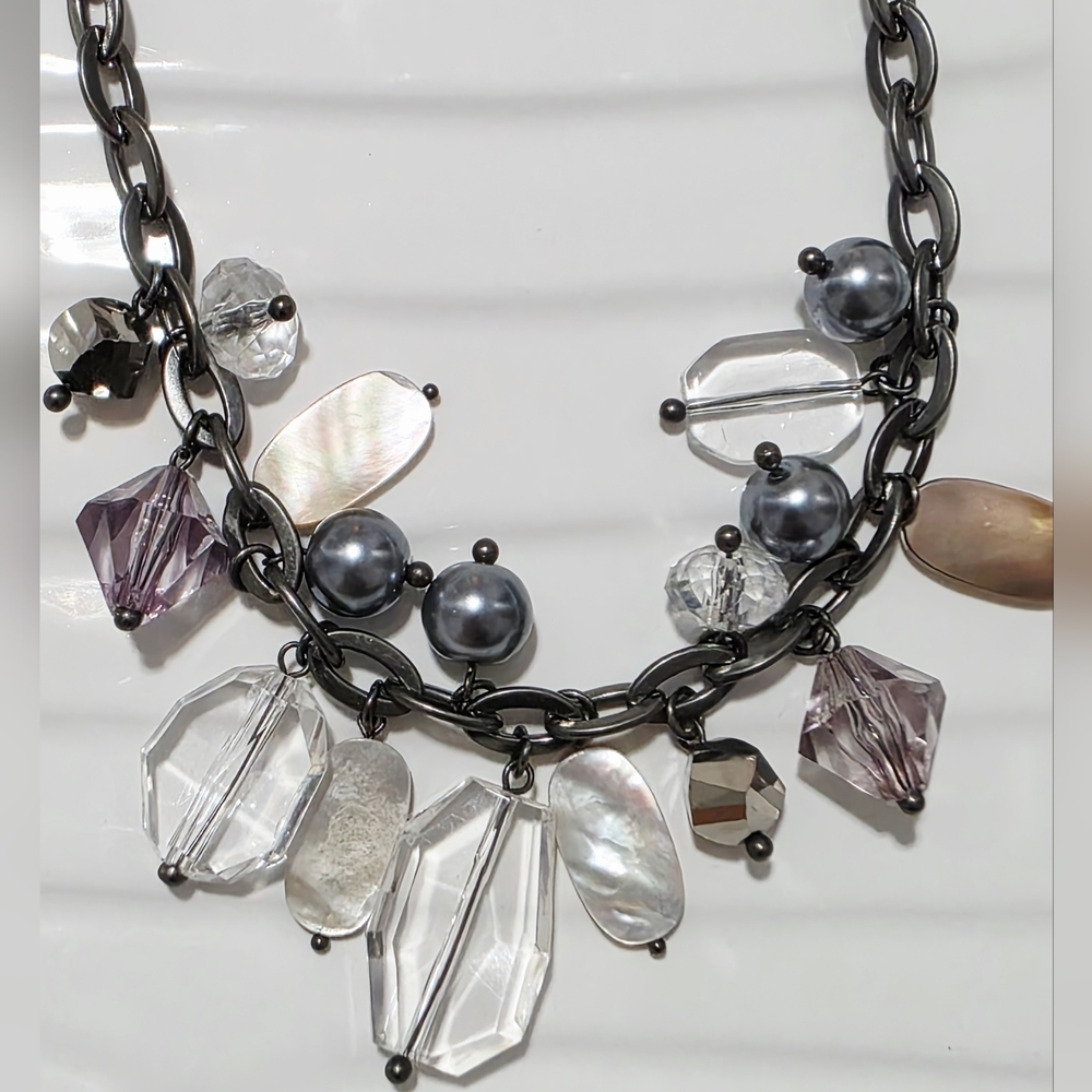 Lia Sophia Elegant Multi-Color Gemstone Necklace Set - Picture 5 of 6